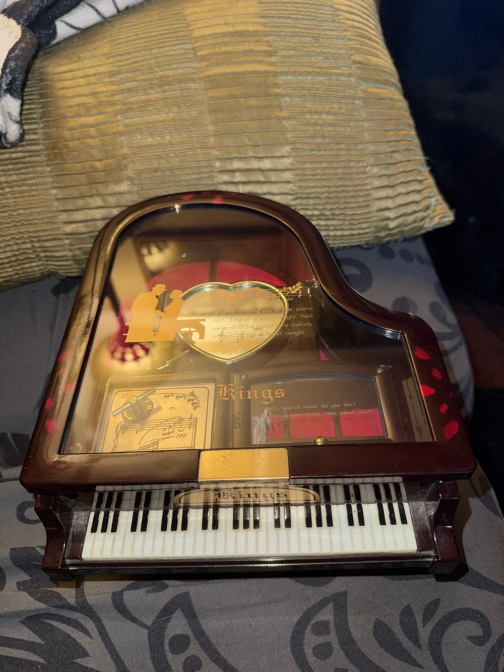 Kings Brand Grand Piano Jewelry Music Box!! (Vintage)